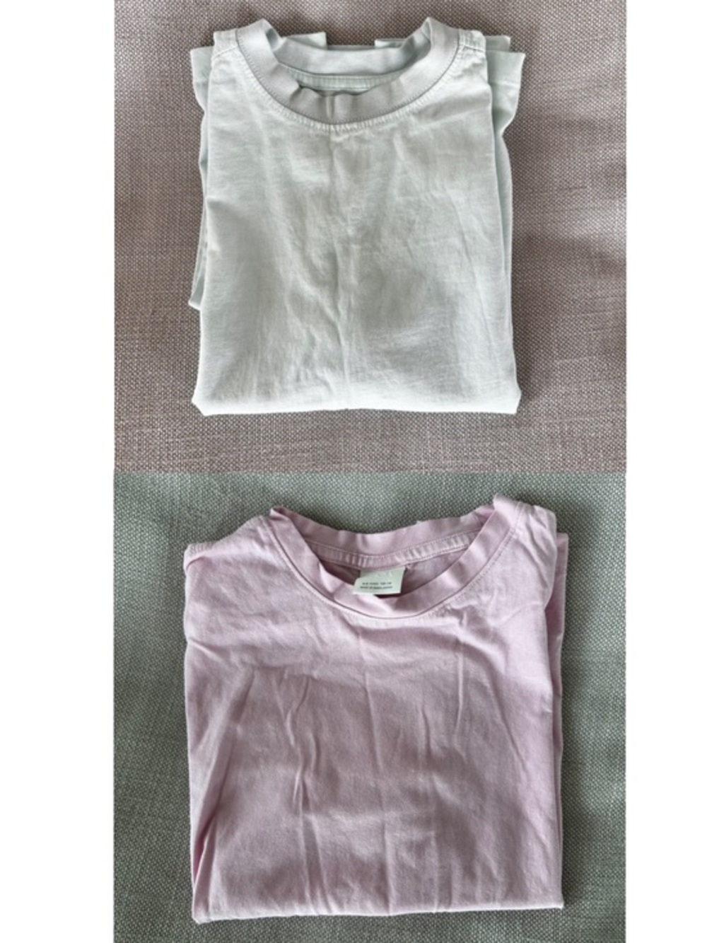 Zara Kids Basic T-Shirt Bundle | Baby Blue & Baby Pink | Sizes 8–9Y & 6–7Y